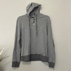 PARASUCO MENS PULLOVER GRAY HOODIE
